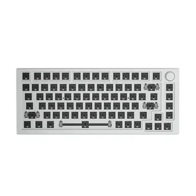 Barebone Glorious GMMK Pro 75% Branco Gelo