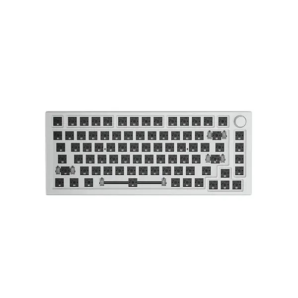 Barebone Glorious GMMK Pro 75% Branco Gelo