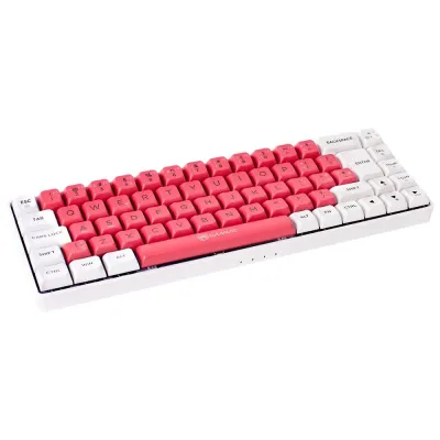 Teclado Mecânico GAMIAC TKL RGB69G SF Kailh Azul Branco Rosa