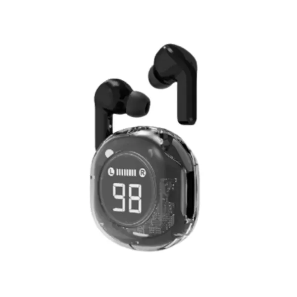 Auriculares Bluetooth Sem Fios Gembird TWST-01-BK In-Ear para Chamadas e Música com Carregamento USB-C