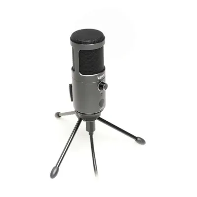 Microfone Iggual IGG317273 Condensador para Streaming Cinzento