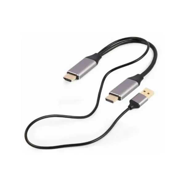 Cabo Adaptador Gembird Ativo 4K de HDMI Macho para DisplayPort Macho 2.0Mt Preto
