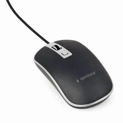 Rato Gembird USB 2.0 1200Dpi Preto/Cinza
