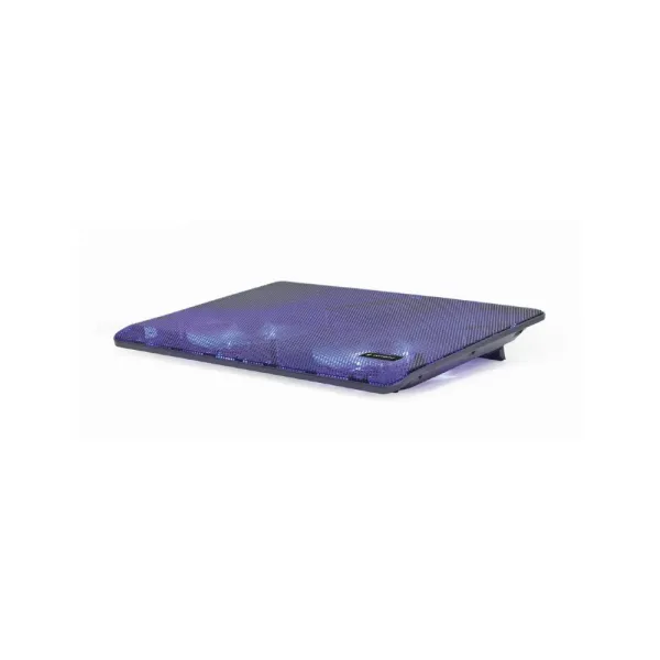 Cooler Portatil Gembird até 15.6? Led Azul 2 Ventoinhas Altura Ajustável