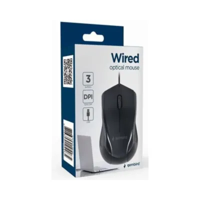 Rato Gembird Usb 1000 Dpi 3 Botões Preto
