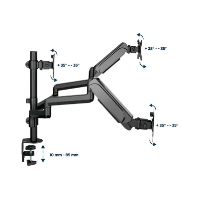 Suporte Parede Gembird Ajustável e extensivel para 3 Monitores até 27? 6Kg