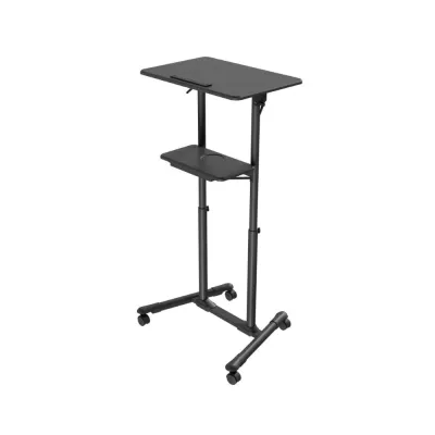 Suporte de Palestra e projetor Gembird TVS-DESK-01-BK com rodas