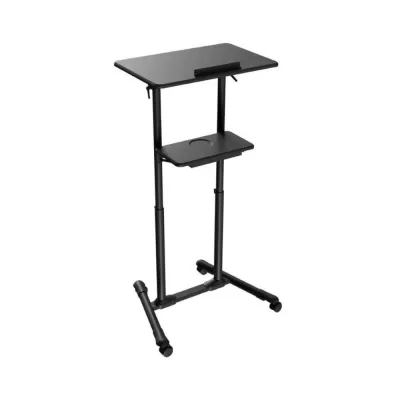 Suporte de Palestra e projetor Gembird TVS-DESK-01-BK com rodas