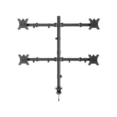Suporte para 4 Monitor Gembird Ajustável de Secretária permite rodar inclinar e girar 13? a 32?