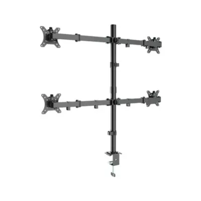 Suporte para 4 Monitor Gembird Ajustável de Secretária permite rodar inclinar e girar 13? a 32?