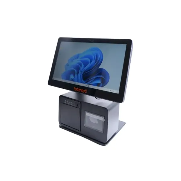 Pos Compacto VIANA 15.6? FuillHD 1920*1080 Fanless I5-8ª 16Gb 256Gb 1Gb Lan e Wifi Leitor c/Barras e Impressora 80mm IP65 Window