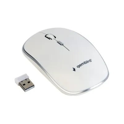 Gembird MUSW-4B-06-WS ratón Oficina Ambidextro RF inalámbrico Óptico 1600 DPI
