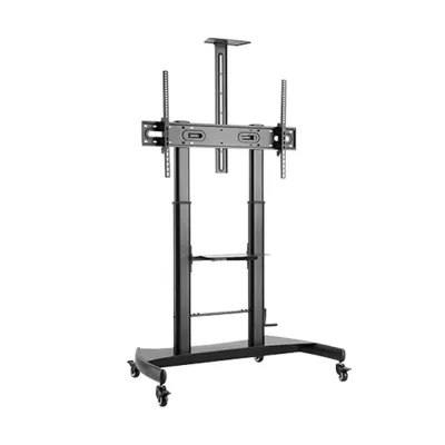 Suporte de Pé Gembird TVS-100T-02 para TV com rodas e Prateleira Ajustavel em Altura suporta até 100?
