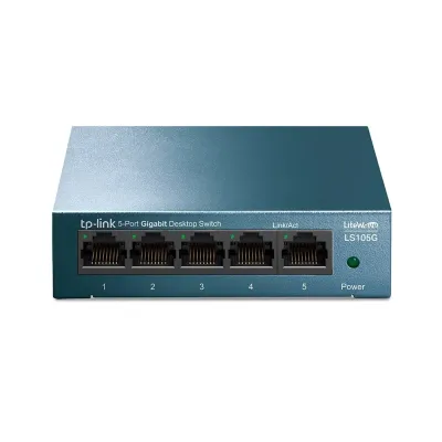 Switch TP-Link 5 Portas Gigabit LS105G Metal