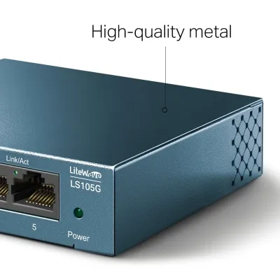 Switch TP-Link 5 Portas Gigabit LS105G Metal