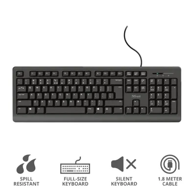 Teclado Trust Primo PT Preto