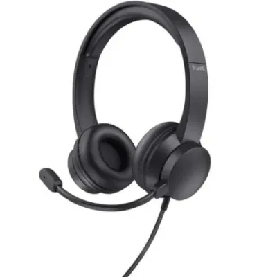 Auscultadores Trust HS-201 USB com Microfone USB Preto