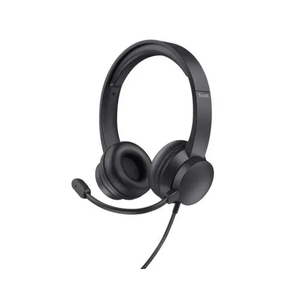 Auscultadores Trust HS-201 USB com Microfone USB Preto