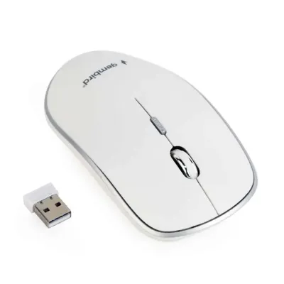 Rato Gembird Wireless 2.4Ghz 1600Dpi Branco