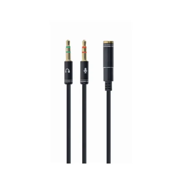 Adaptador Jack 3.5mm Femea 4-Pin para 2×3.5mm Macho ( Audio e Micro )