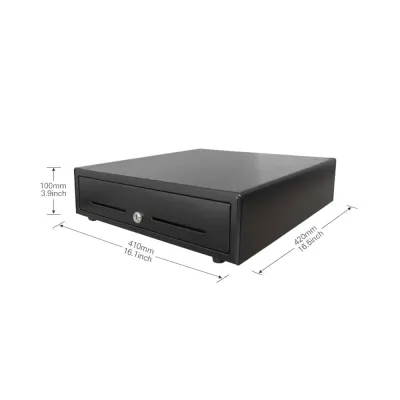 Gaveta de Dinheiro Go-Infinity Metálica Modelo MK-410 41Cm Preta