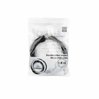 Cabo Usb 2.0 Para Micro Usb 90º Ângulo 1.8 Metros