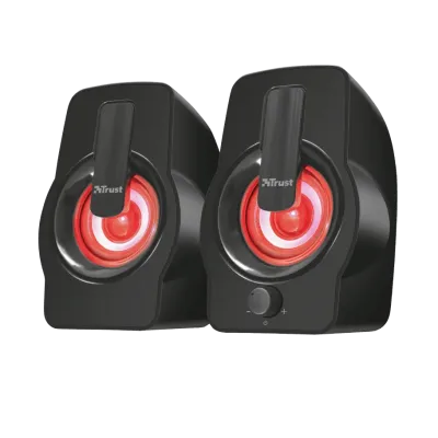 Colunas Trust Sistema 2.0 Gemi RGB Preta