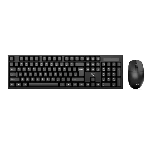 Conjunto Teclado + Rato Ewent Wireless 1000DPI Preto