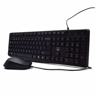 Conjunto Teclado e Rato Ewent com Escrita Silenciosa