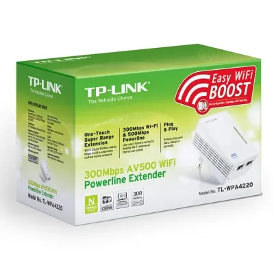 Powerline TP-LINK Wifi AV600 1 Unidade 300Mbps