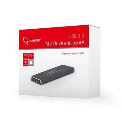 Caixa Externa SSD M.2 22mm Gembird Usb 3.0 Preta