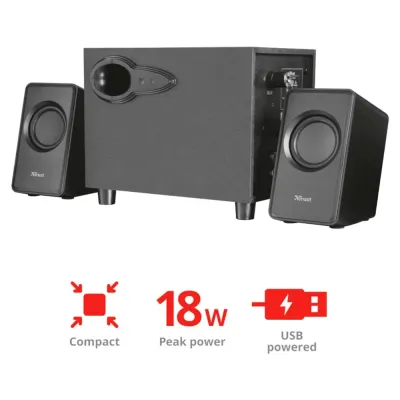 Colunas Trust Sistema 2.1 AVORA 18W