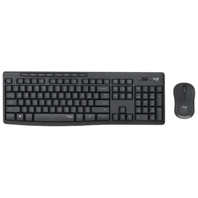 Conjunto Logitech MK295 Silent Teclado + Rato sem fios 2.4 GHz Português Grafite