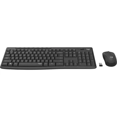 Conjunto Logitech MK295 Silent Teclado + Rato sem fios 2.4 GHz Português Grafite