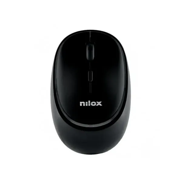 Rato Nilox Dual-Wireless Recarregável Preto