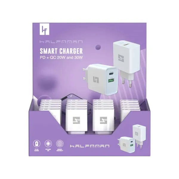 Stand Halfmman Smart Charger 20Uni (15*20W 5*30W)