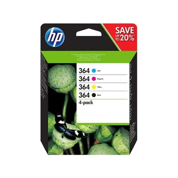 Tinteiro Original HP nº364 Multipack Preto Magenta Azul Amarelo