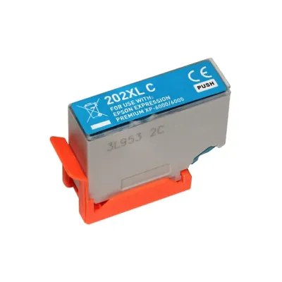 Tinteiro Compatível Epson 202XL Alta Capacidade Substitui C13T02H24010/C13T02F24010 Azul