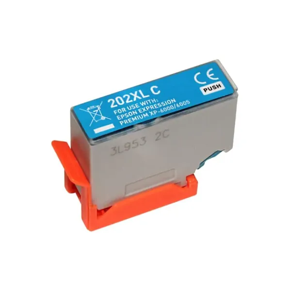 Tinteiro Compatível Epson 202XL Alta Capacidade Substitui C13T02H24010/C13T02F24010 Azul