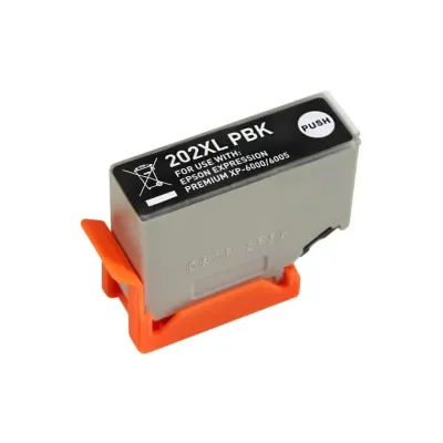 Tinteiro Compatível Epson 202XL Alta Capacidade Substitui C13T02H14010/C13T02F14010 Preto Photo