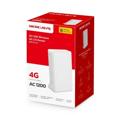 Router Mercusys AC1200 Wi-Fi 4G LTE Build-In 150Mbps 4G LTE Modem