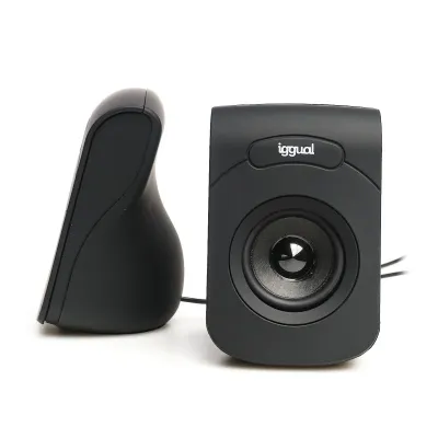 Colunas Iggual Sistema 2.0 6W mini-jack + USB