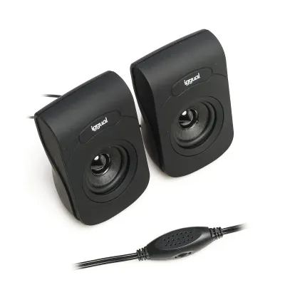 Colunas Iggual Sistema 2.0 6W mini-jack + USB