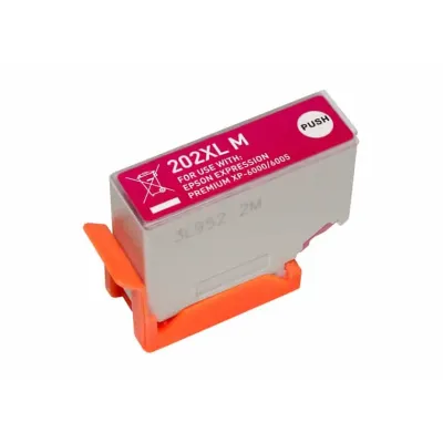 Tinteiro Compatível Epson 202XL Alta Capacidade Substitui C13T02H34010/C13T02F34010 Magenta