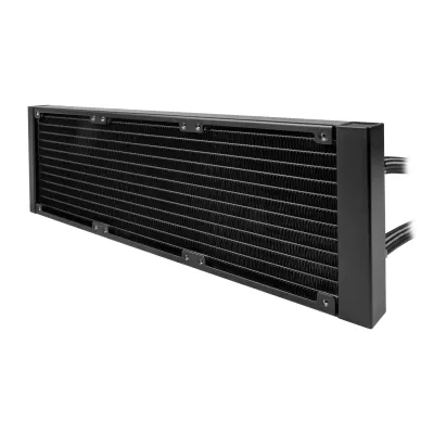 Dissipador Liquido Unykach Aquastorm 360 3 Ventiladores de 120mm RGB Visualização Temperatura CPU Tubo de 380mm