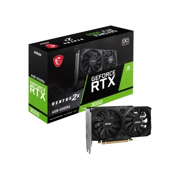Placa Gráfica MSI NVIDIA RTX 3050 VENTUS 2X E 6Gb OC DDR6
