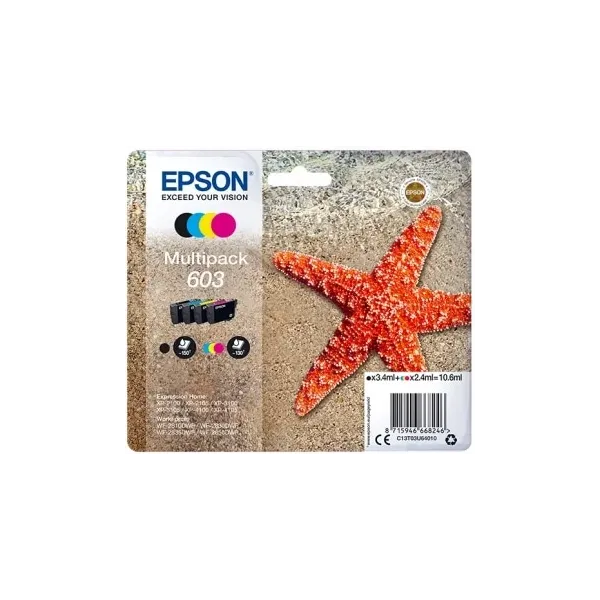 Tinteiro Original Multipack Epson nº603 Azul Magenta Amarelo Preto