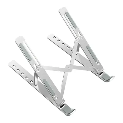 Suporte Dobrável de Viagem Ewent Para Portátil em Alumínio – Elevação Ajustável de 5 a 15 cm