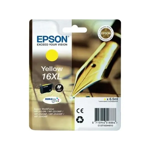 Tinteiro Original Epson nº1634 XL Alta Capacidade Amarelo