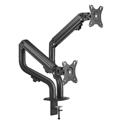 Suporte para 2 Monitores para Secretária 13? a 27? Max 8Kg com Inclinação